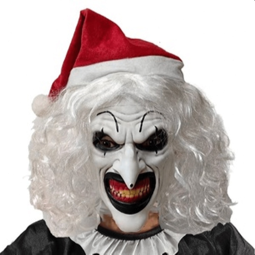 Art The Clown Latex Mask Terrifier 3 Santa Claus With Hat Gloves And Knife
